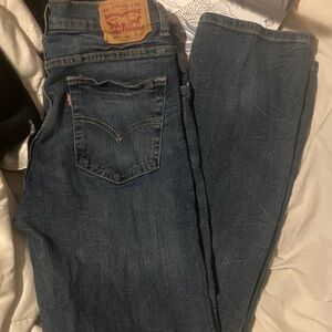 Levi's Dark Blue Straight Leg Jeans